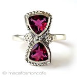 アンティークリング 天然石トルマリン　花