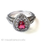 ルビー　リング指輪 スターリングシルバー