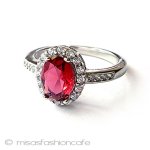 ルビーリング　指輪 スターリングシルバー