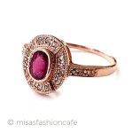 アンティークリング指輪 ルビー＆ダイヤモンド