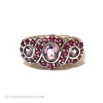 アメジスト銀製925指輪 スターリング刻印リング