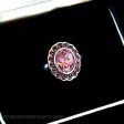 （画像用） 天然石Pinkサファイア スターリング925指輪