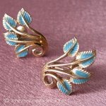 Coro コロ 刻印 　ターコイズリーフ セット