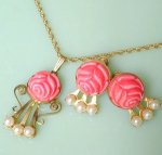 豪華12KgfAmco刻印 ネックレス・イヤリングセット