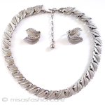 Trifari　 トリファリ 銀の葉　セット