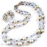 ヴィンテージアクセサリー トリファリ　パール＆ガラス