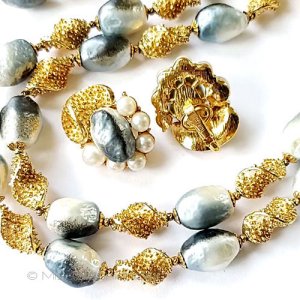 （画像用） Trifari　 トリファリ バロックパール　セット