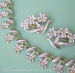 Coro コロ 刻印 　薄紫の小花　セット