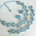 Coro コロ 刻印 ブルーの花　3点セット