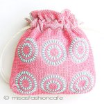 ヴィンテージバッグ 花柄ビーズ・ポーチ