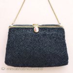 ヴィンテージバッグ　 フランス製　総ビーズ