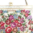 （画像用） ヴィンテージ　バッグ 総刺繍花 プチポアン