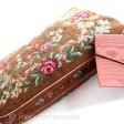 （画像用） ビンテージ　バッグ ローズ刺繍プチポアン