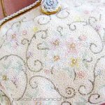 ヴィンテージバッグ仏製 ビーズ総刺繍 お花