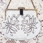 アンティーク　バッグ ビーズ刺繍ビジュー金具