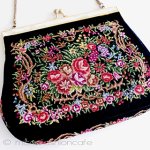 アンティークバッグ MOパール　花プチポアン