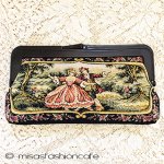 ヴィンテージ　バッグ　 タペストリー　刺繍