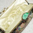 （画像用） アンティークバッグ 天然石と花刺繍プチポアン