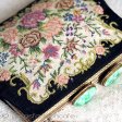 （画像用） アンティークバッグ 天然石と花刺繍プチポアン