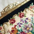 （画像用） アンティークバッグ プチポアン　花刺繍