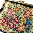 （画像用） アンティークバッグ　 プチポアン　花刺繍