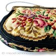 （画像用） アンティークバッグ　 プチポアン　花刺繍