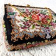 （画像用） アンティークバッグ 総刺繍お花プチポアン