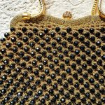 ヴィンテージバッグ イタリア製ビーズ編み