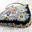 （画像用） アンティークバッグ 総刺繍お花プチポアン