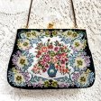 （画像用） アンティークバッグ 総刺繍お花プチポアン