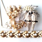 コスチュームジュエリー ラインストーン＆ビーズ