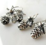 どんぐり　 ブローチ・イヤリングセット