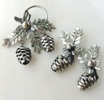 どんぐり　 ブローチ・イヤリングセット