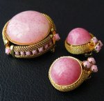 Austriaオーストリア製 　ブローチ・イヤリングセット