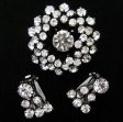 （画像用） ビンテージジュエリー クリスタルの花セット