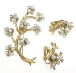 アンティークジュエリー パールRSの木セット