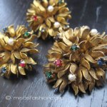 アンティークジュエリー オーストリア製花セット