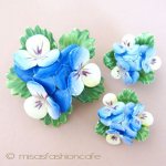 パンジー・すみれの花 イギリス製　磁器セット