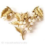 Trifari　 トリファリ パールのお花セット