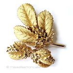 Trifari　 トリファリ 金ヒイラギ　 セット