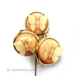 Trifari　 トリファリ 蝶のカメオ　セット