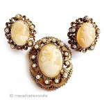 Florenza刻印　セット シェルカメオ&パール