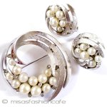 Trifari　 トリファリ パールＲＳ　セット