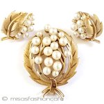 Trifari　 トリファリ パール木の実セット