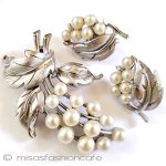 Trifari　 トリファリ パールのお花セット