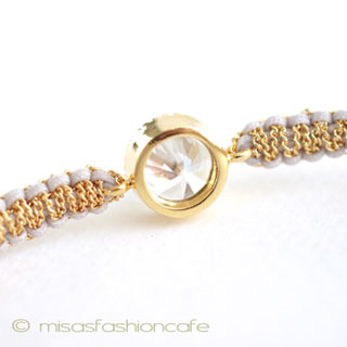 ＴＡＩ　ブレスレット Goldチェーンｘシルク
