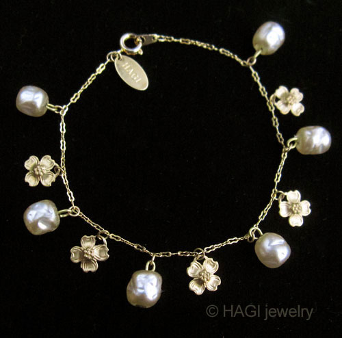 （画像用） HAGI ブレスレット ハナミズキ バロックパール