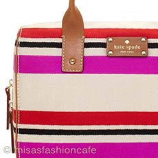 Kate Spade　 ストライプ ボストン