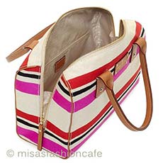 Kate Spade　 ストライプ ボストン