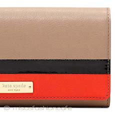 Kate Spade　 お財布 ネオンｘマット
